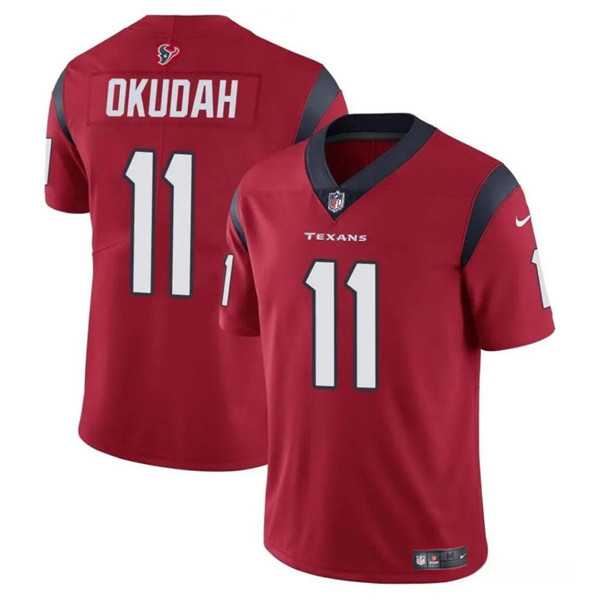 Men & Women & Youth Houston Texans #11 Jeff Okudah Red Vapor Untouchable Football Stitched Jersey->houston texans->NFL Jersey